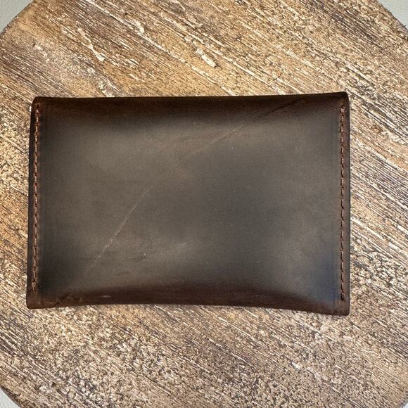 Genuine Leather Wallet NEUTRAL BROWN Credit Card Holder Wallet NEW FAST SHIP - Picture 4 of 5